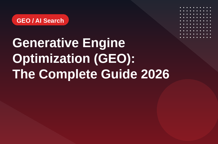 Generative Engine Optimization strategy for AI search